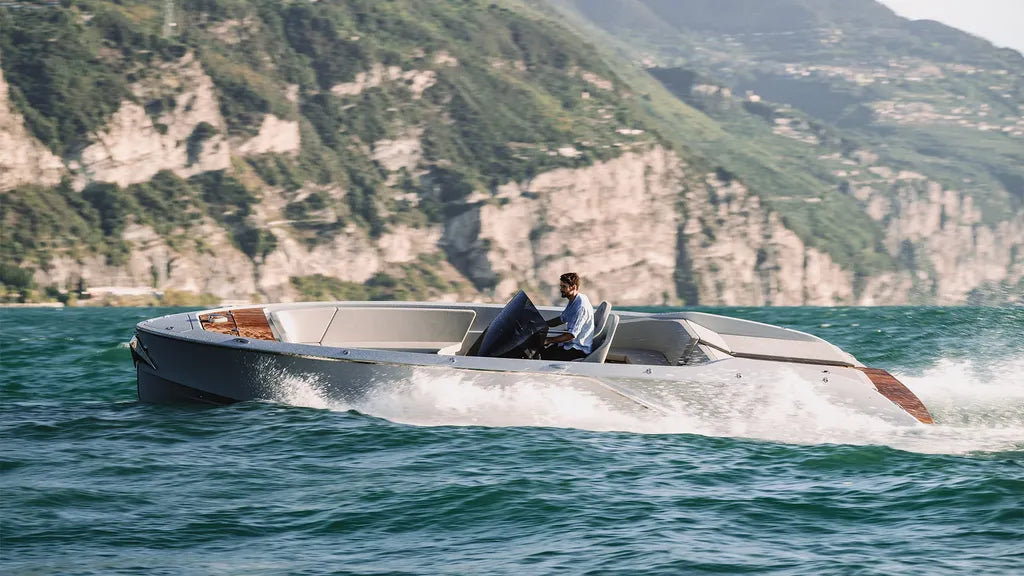"I'll take the speedboat to match!" - The all-new Porsche Speedboat!