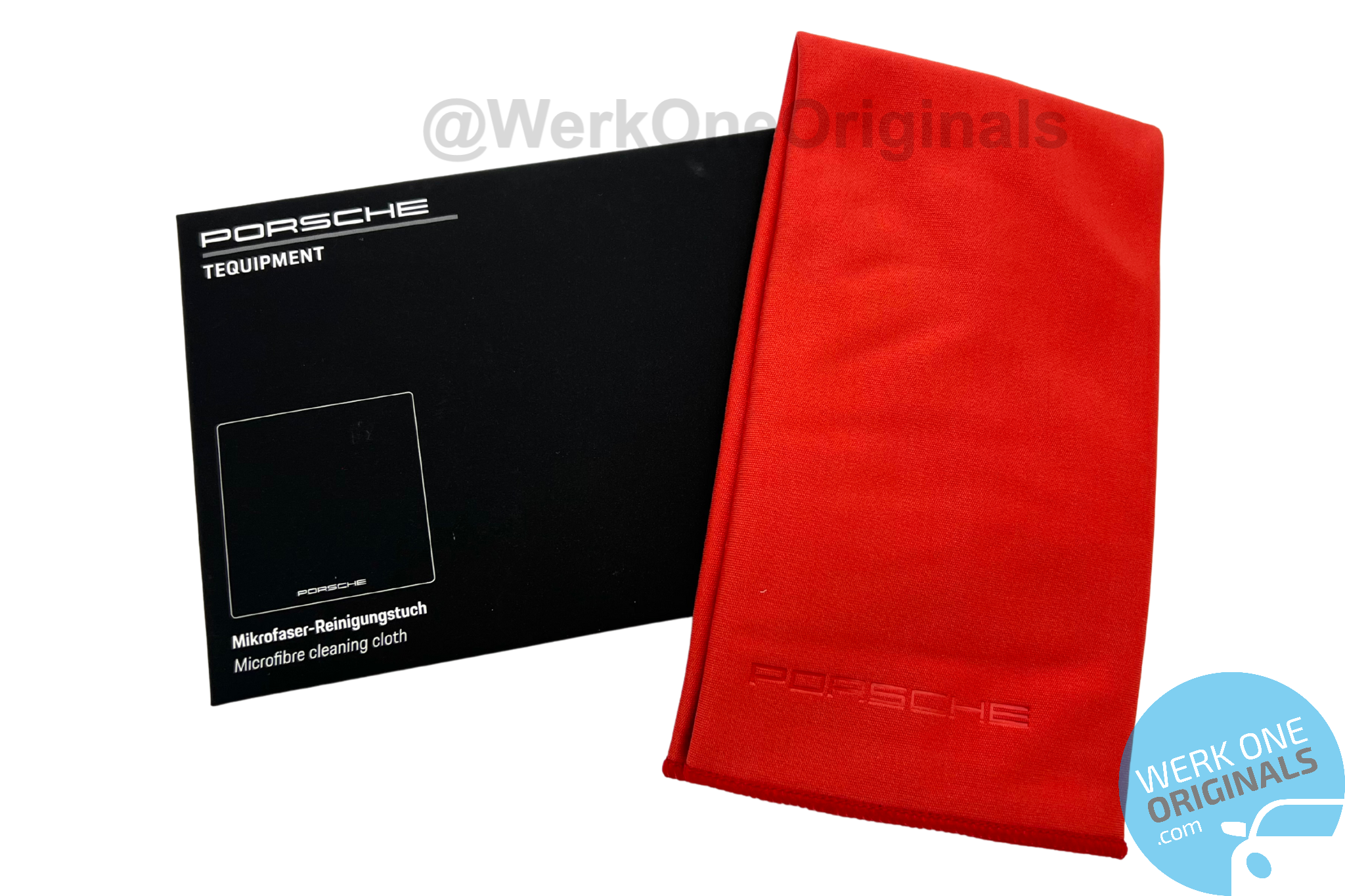 Porsche Tequipment Microfibre Cloth - Red