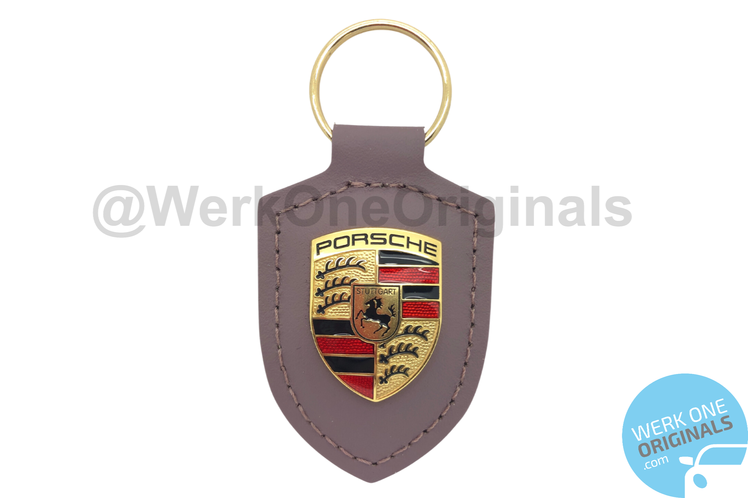 Porsche Official Crest Keyfob in Frozen Berry Metallic