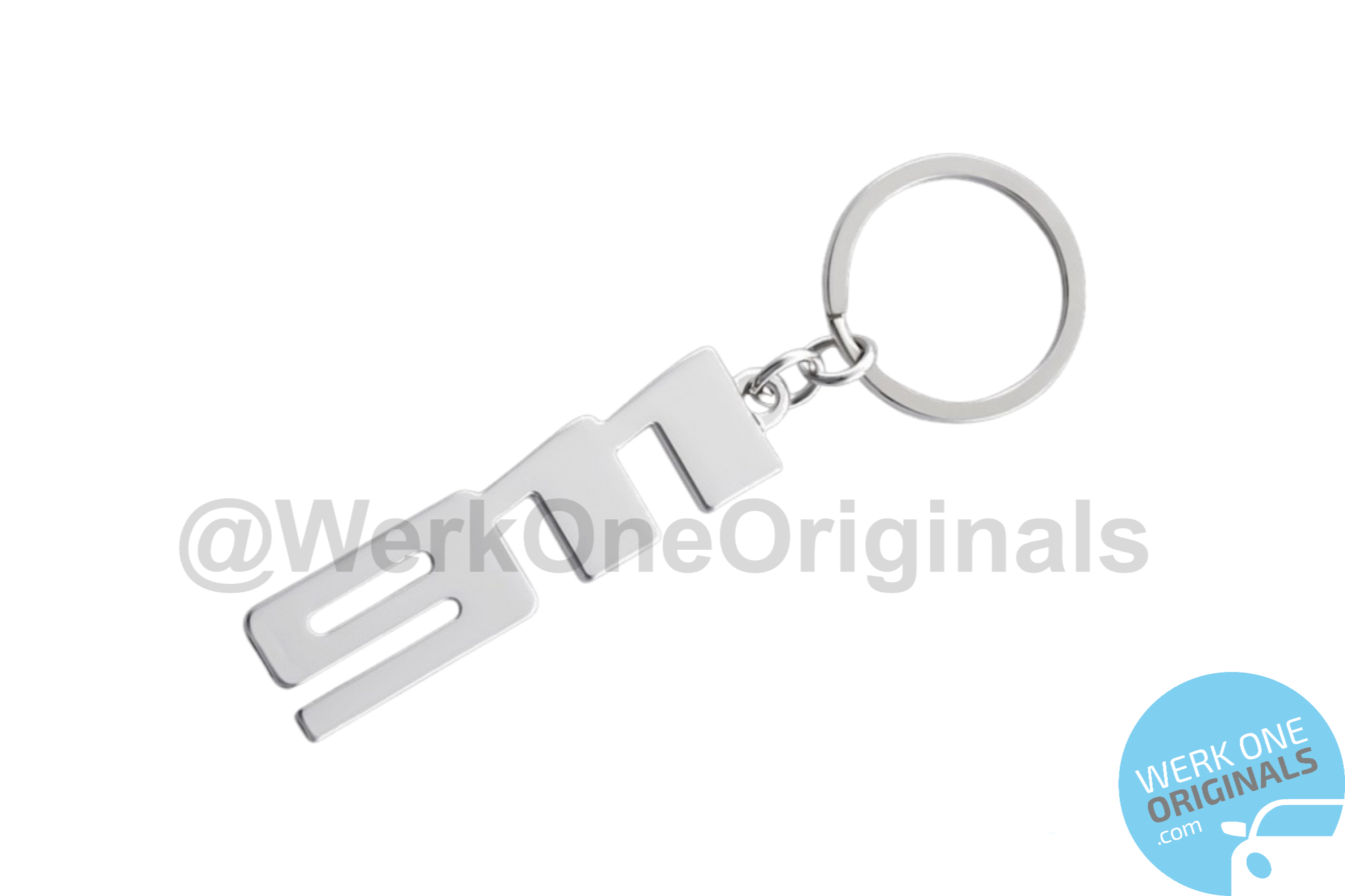 Porsche Official '911' Key Ring in Chrome Silver