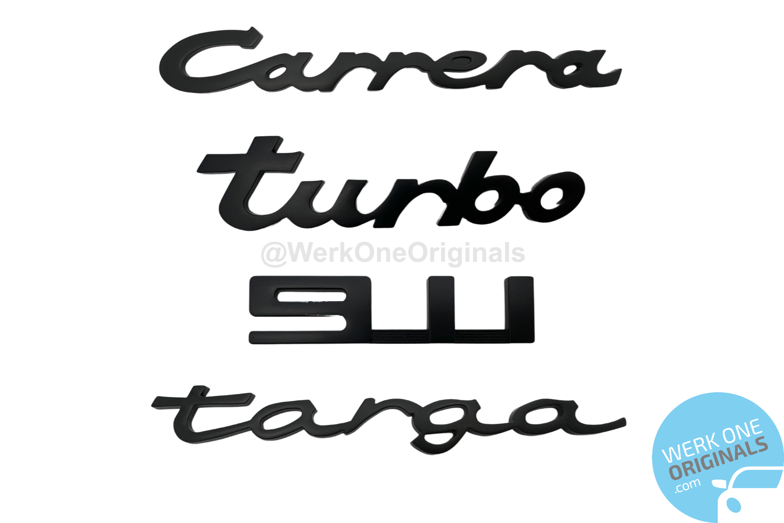 Genuine Porsche Classic Logo's Magnet Set - Carrera / Turbo / 911 / Targa Logo's