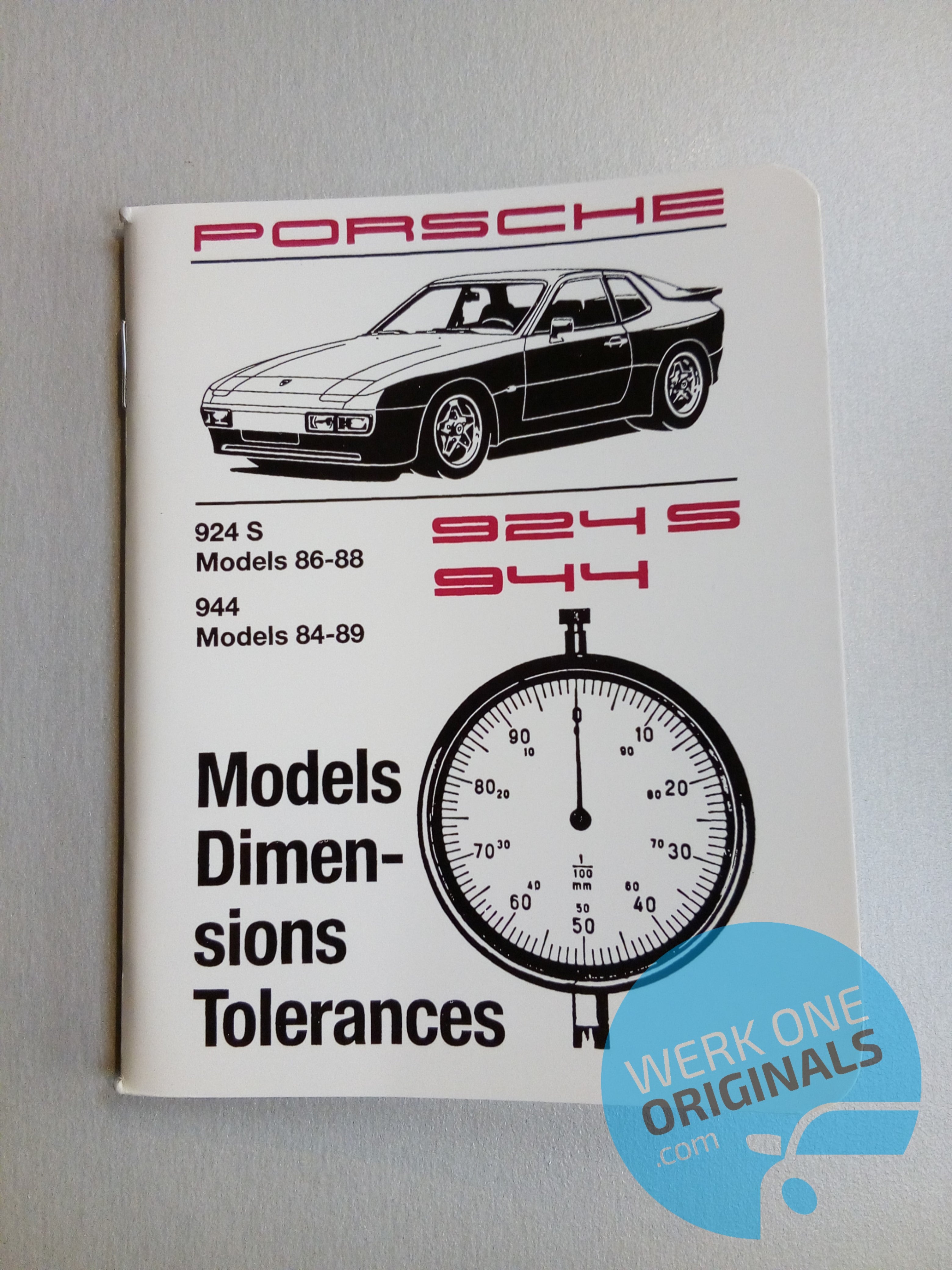 Porsche Technical Specification Manual for 924S & 944 Models! (1984 - 1989)