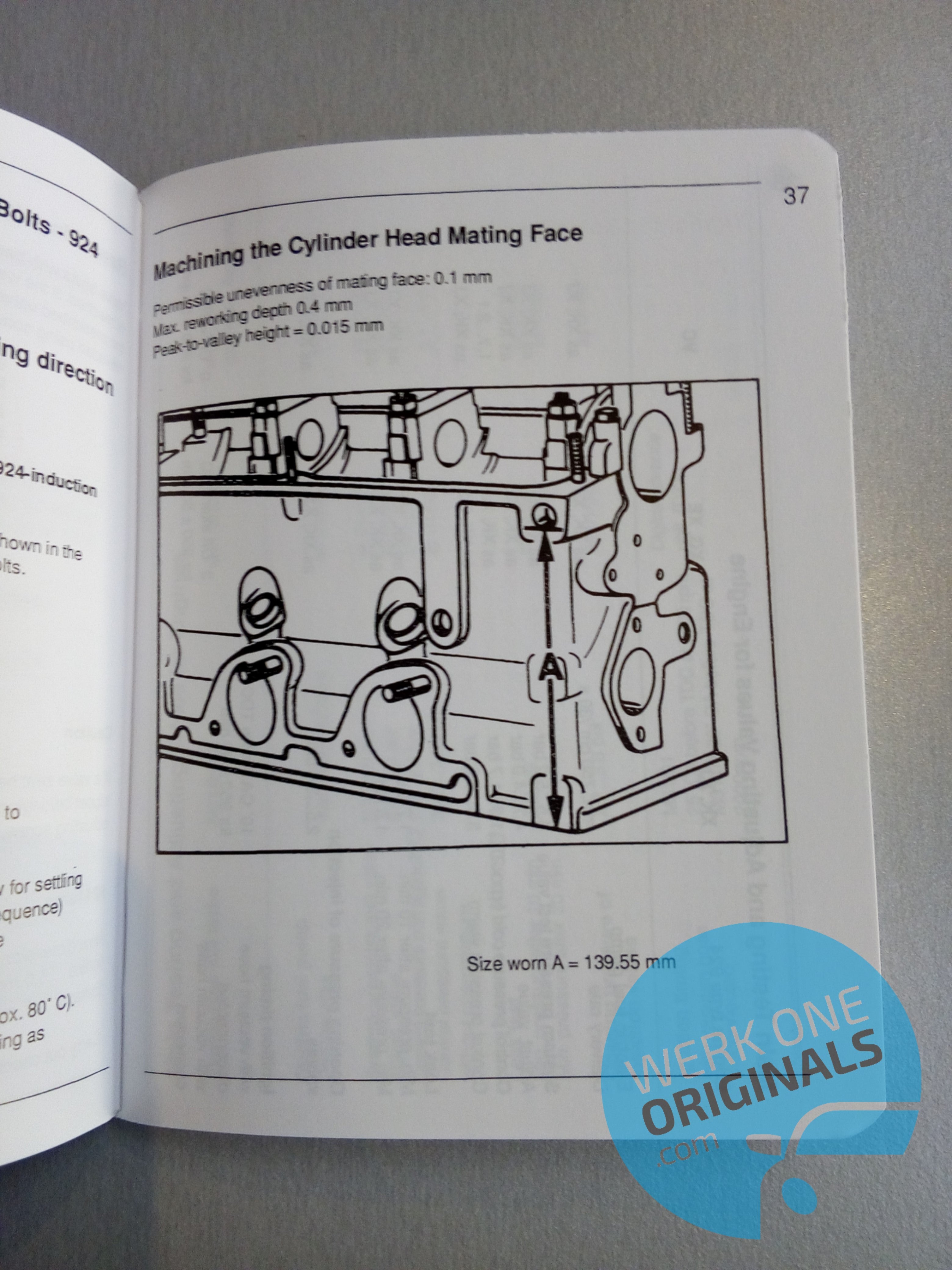 Porsche Technical Specification Manual for 924 Models (1978 - 1985)