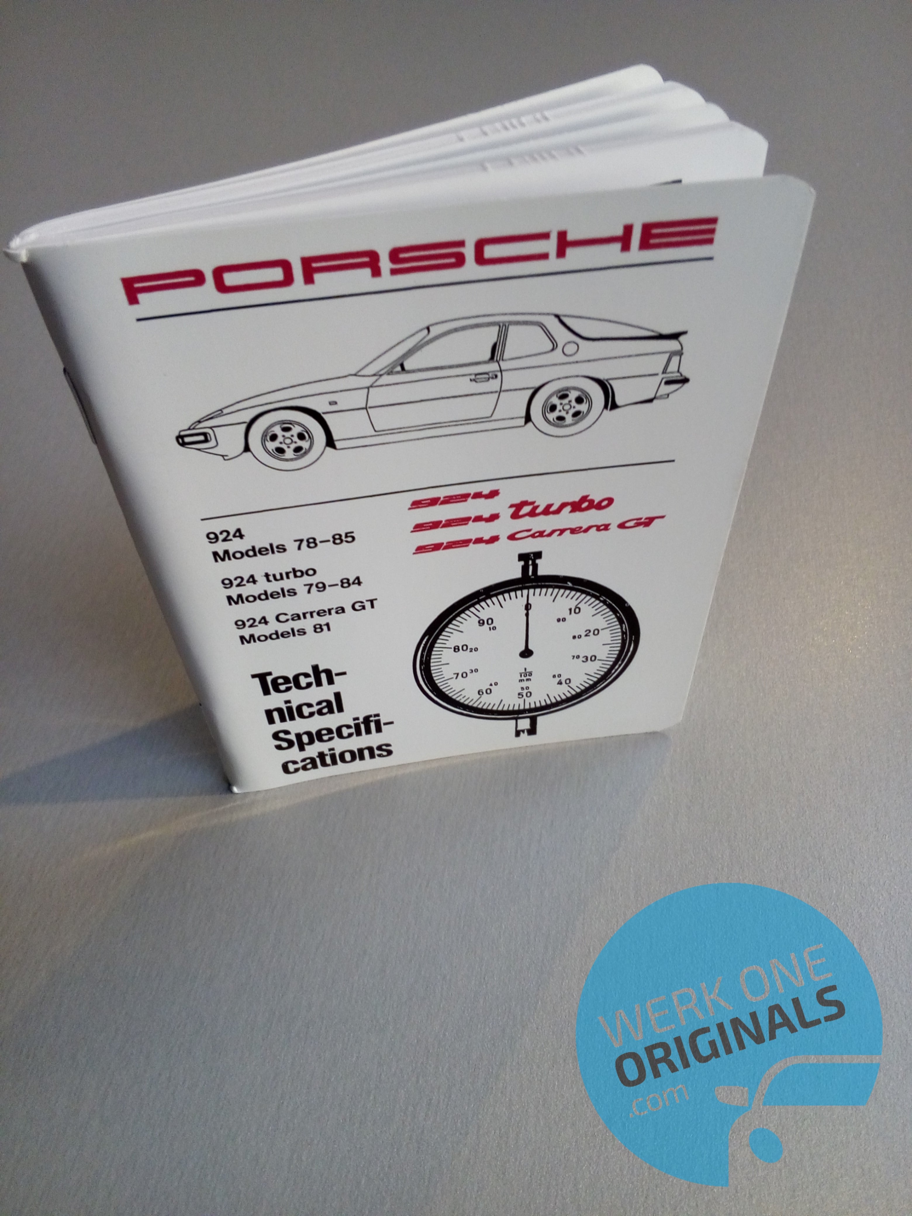 Porsche Technical Specification Manual for 924 Models (1978 - 1985)