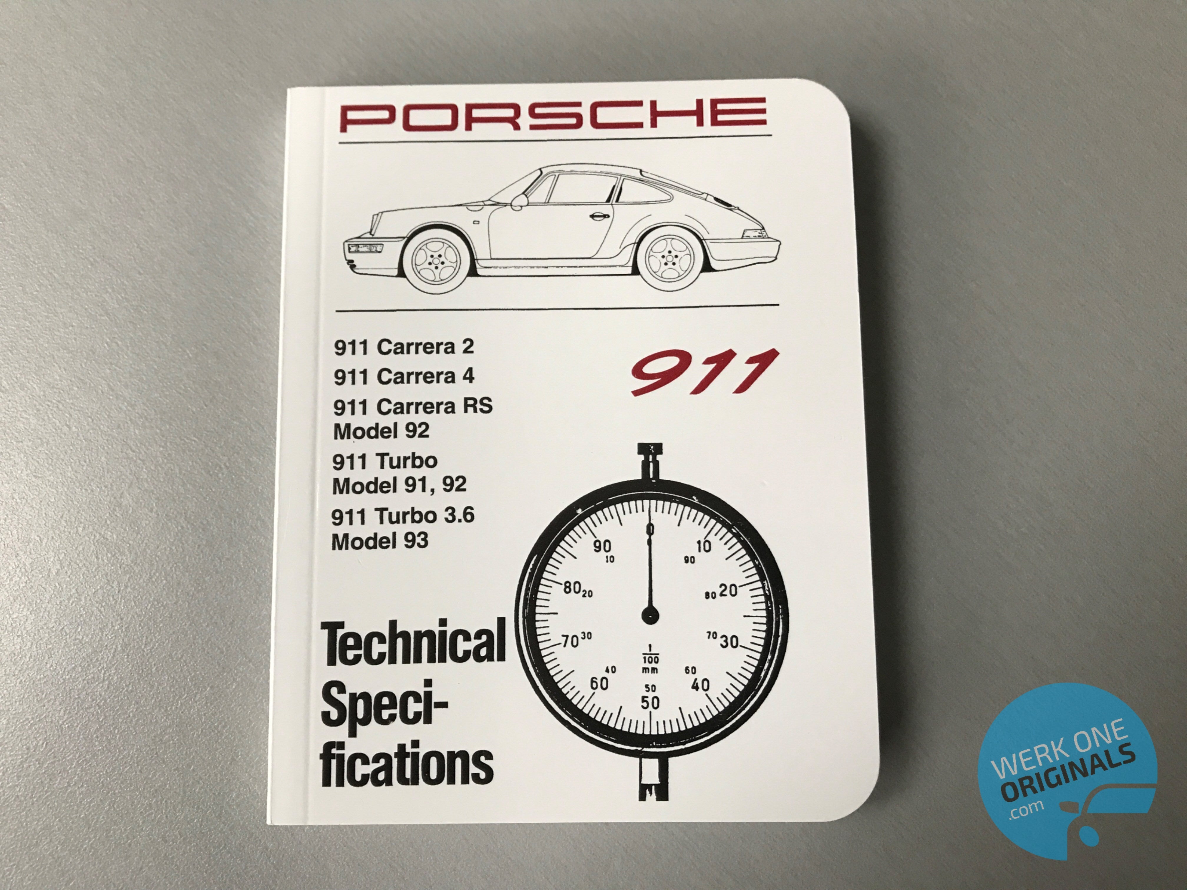 Porsche Technical Specification Manual for 911 Type 964 Models